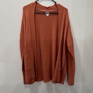 NWOT a new day rust orange cardigan size medium